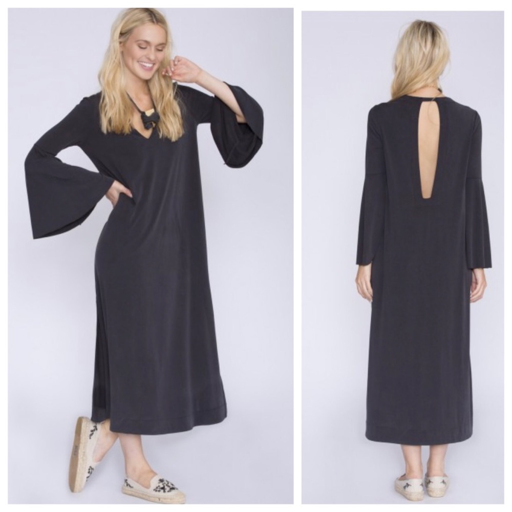 Free People Bell Sleeve Maxi Dress Sz Small